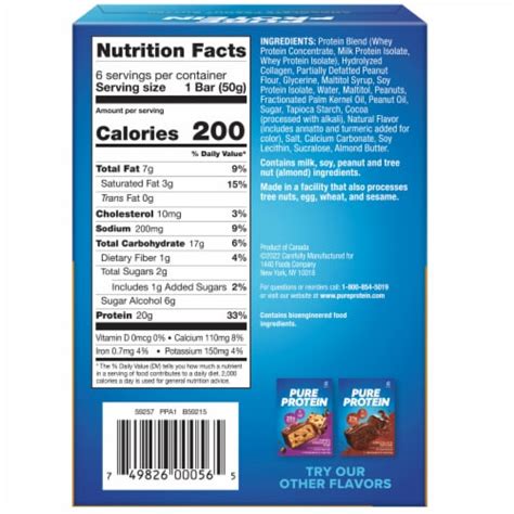 How many calories are in chocolate chip peanut protein bar - calories, carbs, nutrition