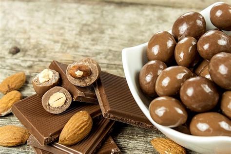 How many calories are in chocolate covered almonds - calories, carbs, nutrition