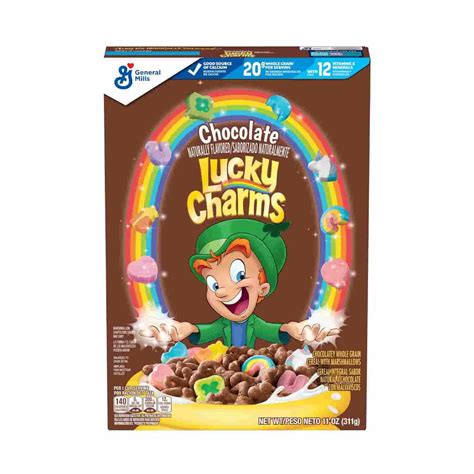 How many calories are in chocolate lucky charms - calories, carbs, nutrition