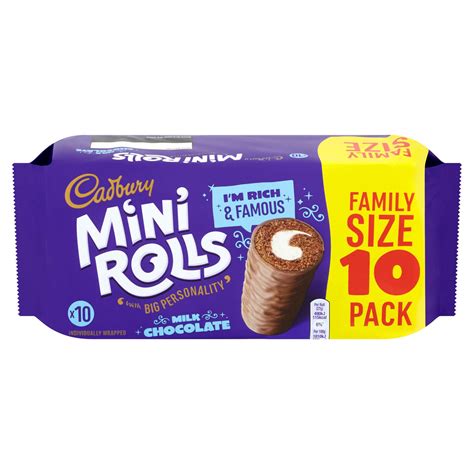 How many calories are in chocolate mini rolls - calories, carbs, nutrition