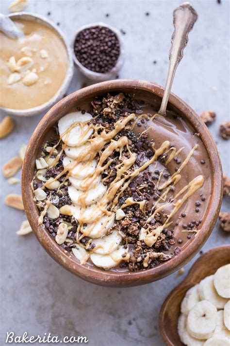 How many calories are in chocolate pb banana smoothie bowl - calories, carbs, nutrition