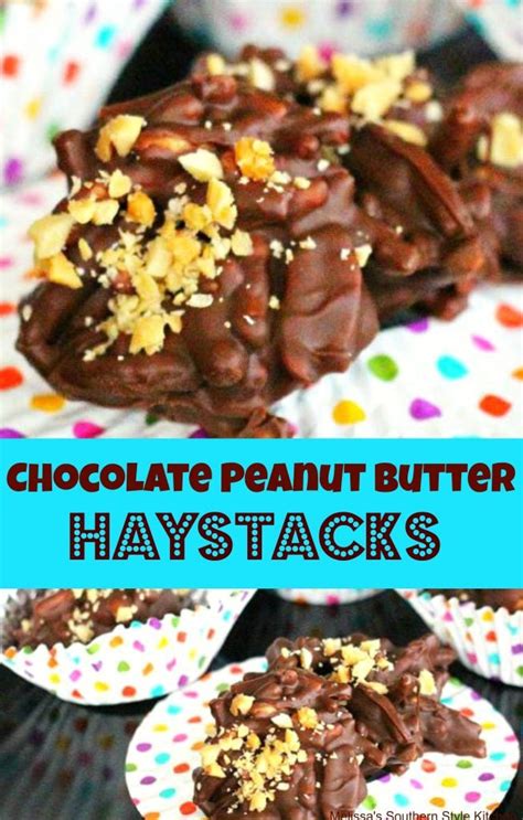 How many calories are in chocolate peanut butter haystacks - calories, carbs, nutrition