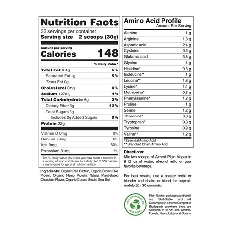 How many calories are in chocolate protein powder (57683.11) - calories, carbs, nutrition