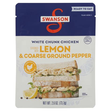 How many calories are in chunk white chicken in lemon pepper sauce - calories, carbs, nutrition