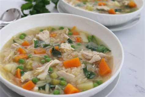 How many calories are in chunky chicken vegetable soup with orzo - calories, carbs, nutrition