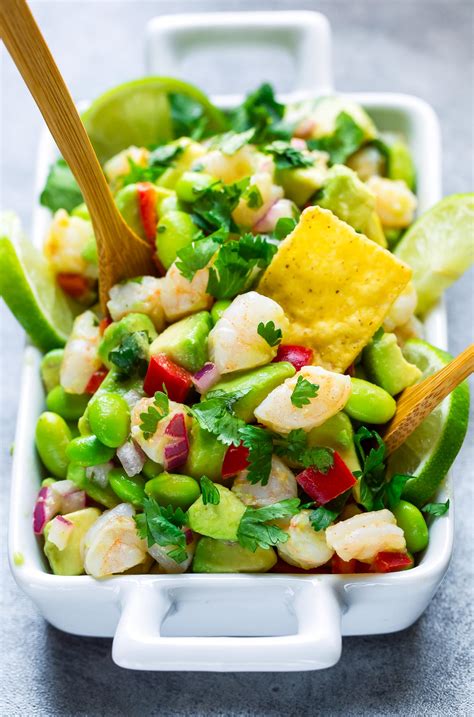 How many calories are in cilantro lime shrimp and avocado salad - calories, carbs, nutrition