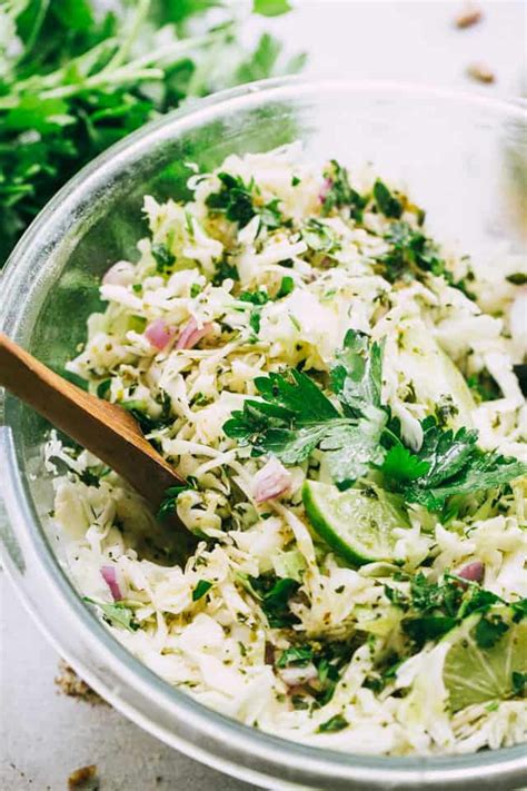 How many calories are in cilantro slaw, cilantro vinaigrette - calories, carbs, nutrition