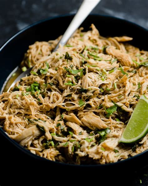 How many calories are in cilantro-lime pulled chicken - calories, carbs, nutrition