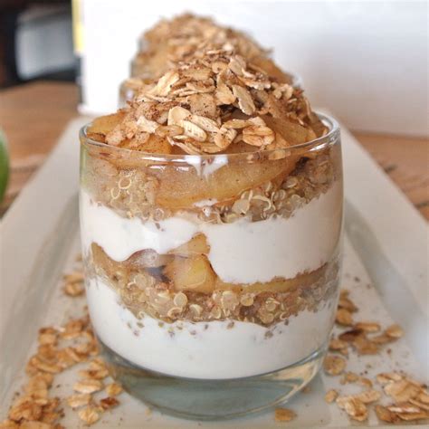 How many calories are in cinnamon apple quinoa parfait - calories, carbs, nutrition