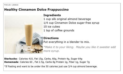 How many calories are in cinnamon dolce creme - short - soy milk - with whipped cream - calories, carbs, nutrition