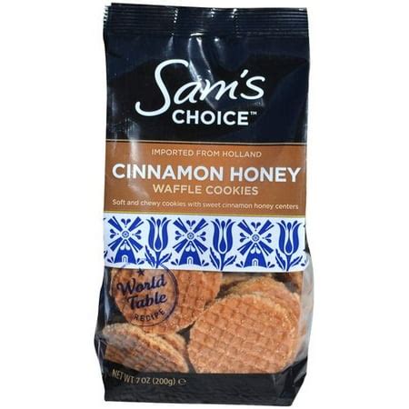 How many calories are in cinnamon honey waffle cookies - calories, carbs, nutrition