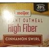 How many calories are in cinnamon swirl oatmeal - calories, carbs, nutrition