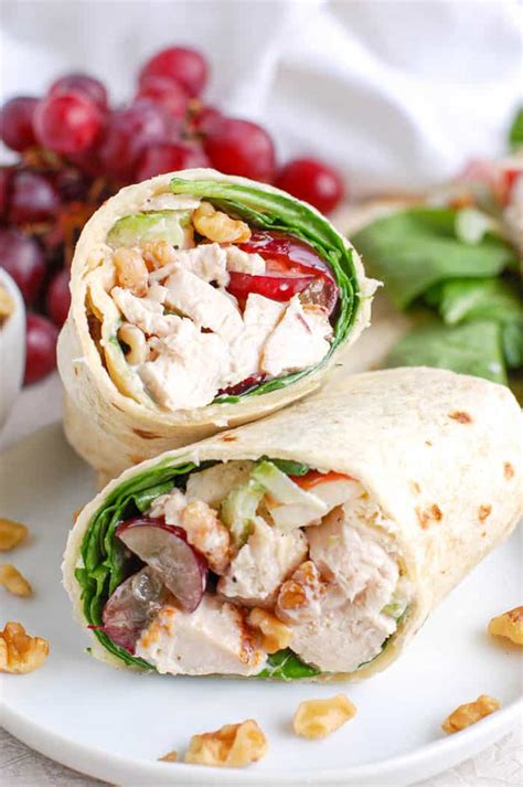 How many calories are in citrus turkey wrap and apple walnut salad - calories, carbs, nutrition