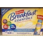 How many calories are in classic french vanilla - breakfast essentials - calories, carbs, nutrition