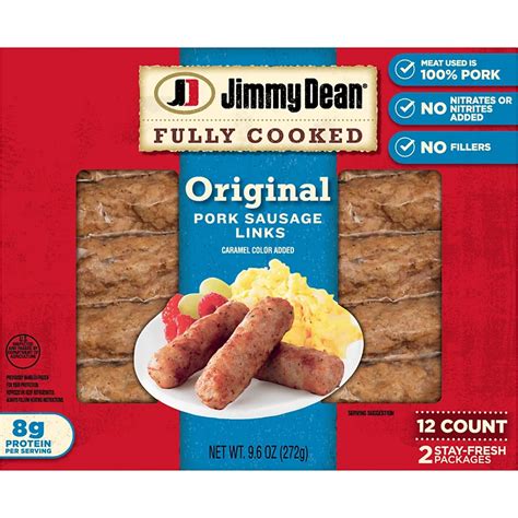 How many calories are in classic pork links - calories, carbs, nutrition