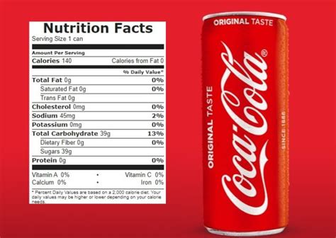 How many calories are in coca cola - calories, carbs, nutrition