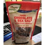 How many calories are in cocoa sea salt granola - calories, carbs, nutrition