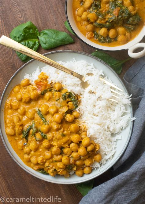 How many calories are in coconut curry chickpeas - calories, carbs, nutrition