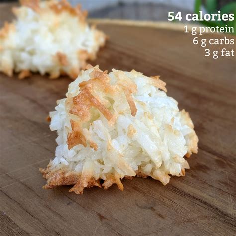 How many calories are in coconut macaroon - calories, carbs, nutrition