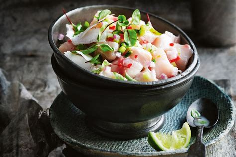 How many calories are in cod lime ceviche - calories, carbs, nutrition