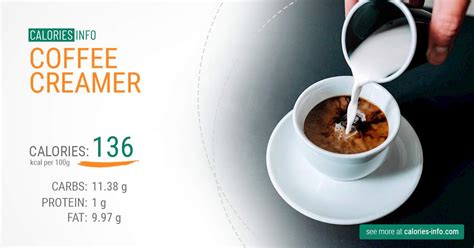 How many calories are in coffee with creamer - calories, carbs, nutrition