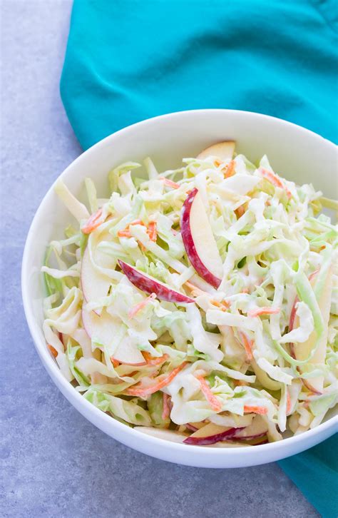 How many calories are in cole slaw with apples - calories, carbs, nutrition