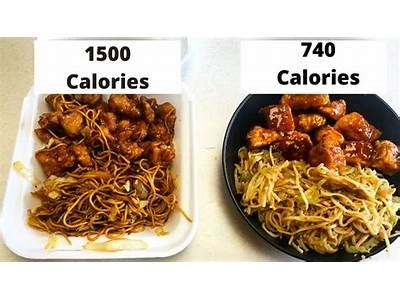 How many calories are in combo lo mein - calories, carbs, nutrition