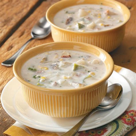 How many calories are in corn and crab chowder - calories, carbs, nutrition