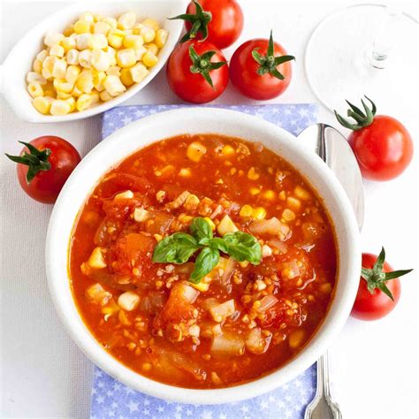 How many calories are in corn and tomato chowder - calories, carbs, nutrition