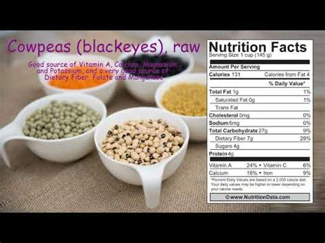 How many calories are in cowpeas (blackeyes), immature seeds, raw - calories, carbs, nutrition