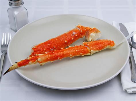 How many calories are in crab legs steamed 1.5 lb - calories, carbs, nutrition