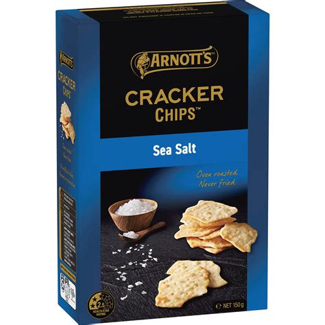 How many calories are in cracker crisps sea salt - calories, carbs, nutrition