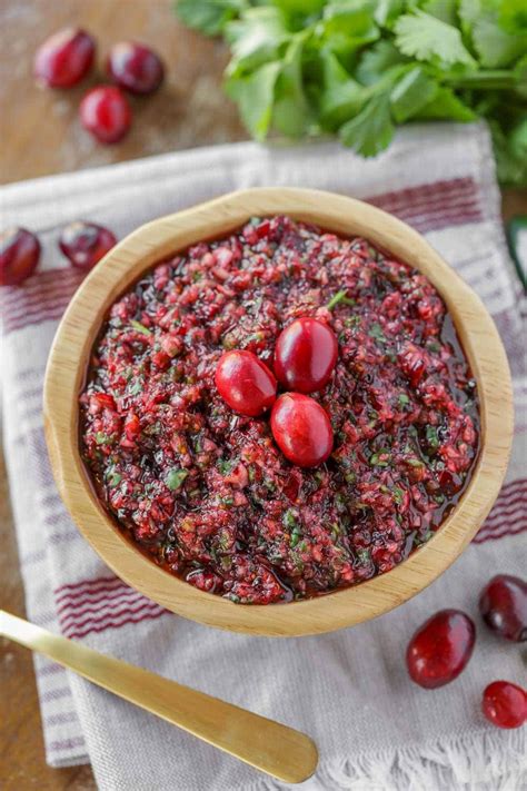 How many calories are in cranberry salsa - calories, carbs, nutrition