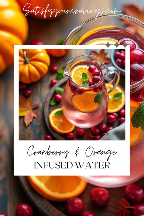 How many calories are in cranberry-orange infused water - calories, carbs, nutrition