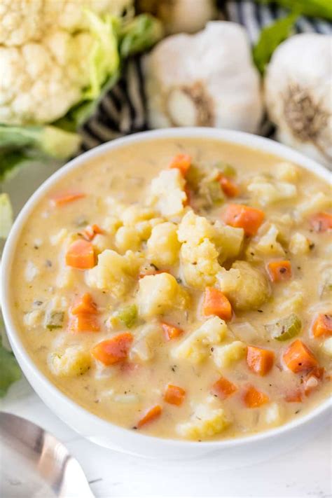 How many calories are in cream of cauliflower soup - calories, carbs, nutrition