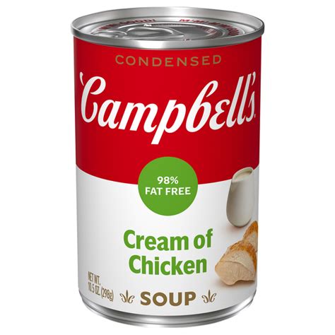 How many calories are in cream of chicken soup - 98% fat free - calories, carbs, nutrition