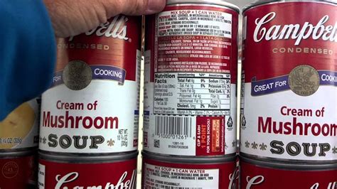 How many calories are in cream of mushroom - calories, carbs, nutrition