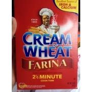 How many calories are in cream of wheat (farina) - calories, carbs, nutrition