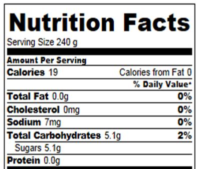 How many calories are in cream soda - calories, carbs, nutrition