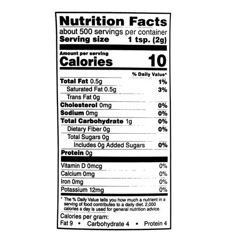 How many calories are in creamer - calories, carbs, nutrition