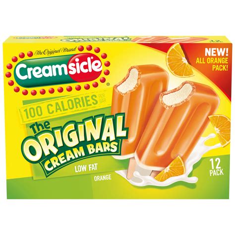 How many calories are in creamsicle - calories, carbs, nutrition