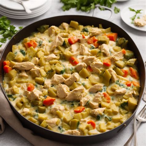 How many calories are in creamy chicken and vegetable - calories, carbs, nutrition