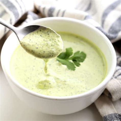 How many calories are in creamy cilantro dressing - calories, carbs, nutrition