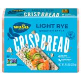 How many calories are in crispbread - light rye - calories, carbs, nutrition
