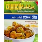 How many calories are in crouton coated broccoli bites - calories, carbs, nutrition