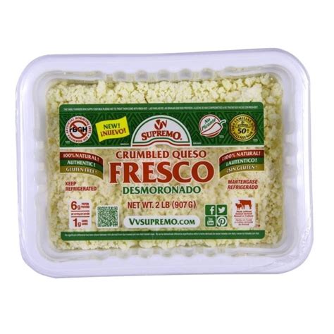 How many calories are in crumbled queso fresco cheese (62344.1) - calories, carbs, nutrition