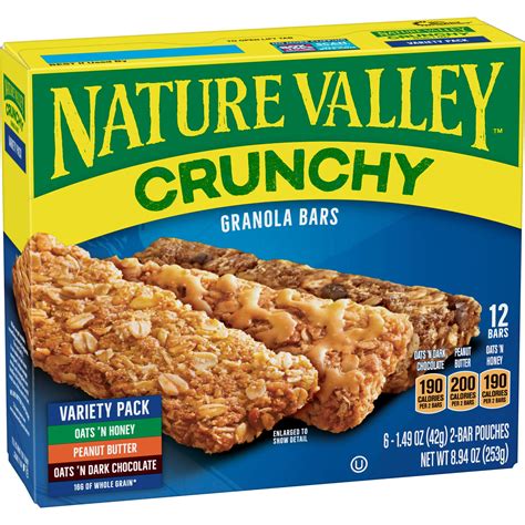 How many calories are in crunchy granola bar (dark chocolate peanut butter) - calories, carbs, nutrition