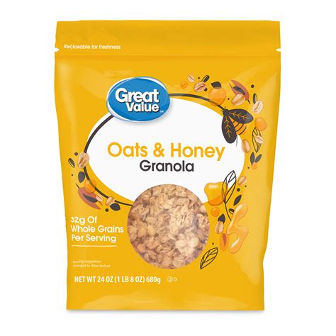 How many calories are in crunchy oat granola cookies - calories, carbs, nutrition