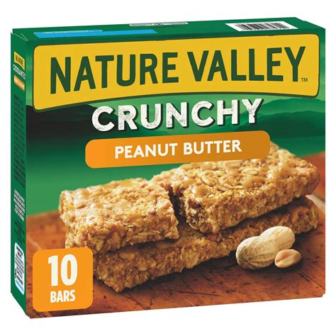 How many calories are in crunchy peanut butter granola bar - calories, carbs, nutrition