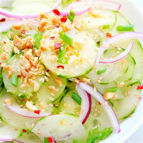 How many calories are in crunchy thai cucumber salad - calories, carbs, nutrition